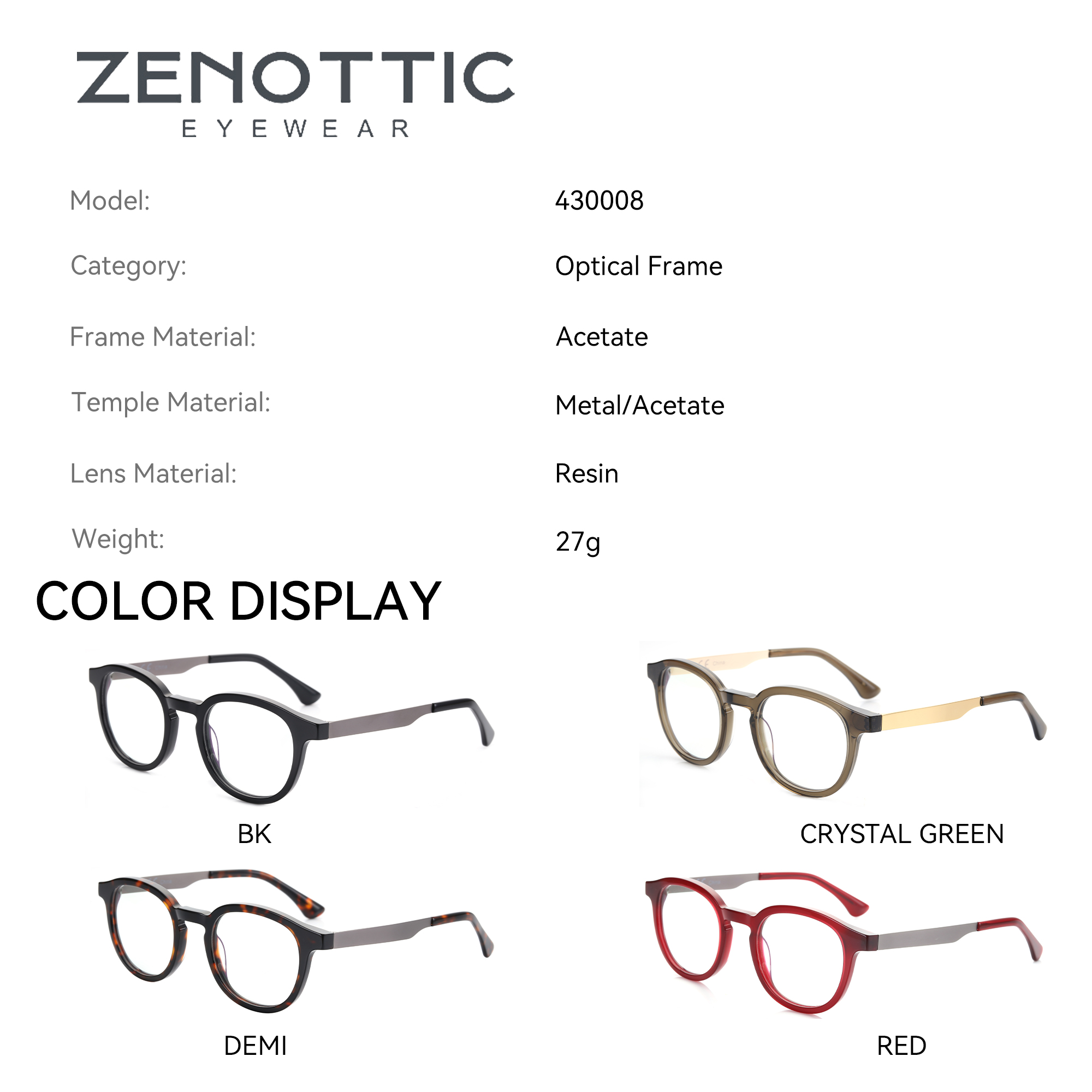 ZENOTTIC  2025 Acetate Prescri - Men Shoes Zegna avaliação e preço