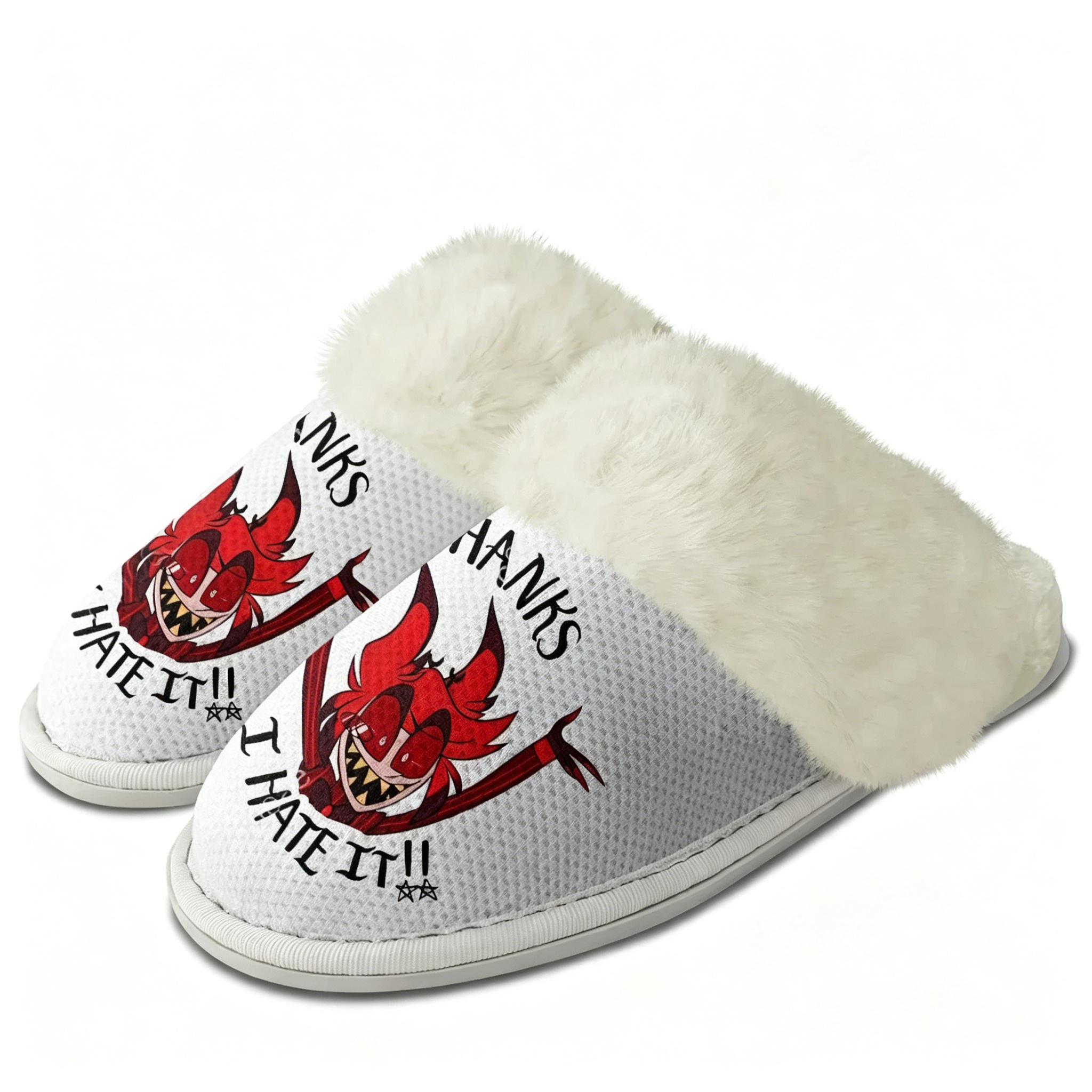 H-Hazbin Hotel Plush Slippers  - Men Shoes H&M avaliação e preço