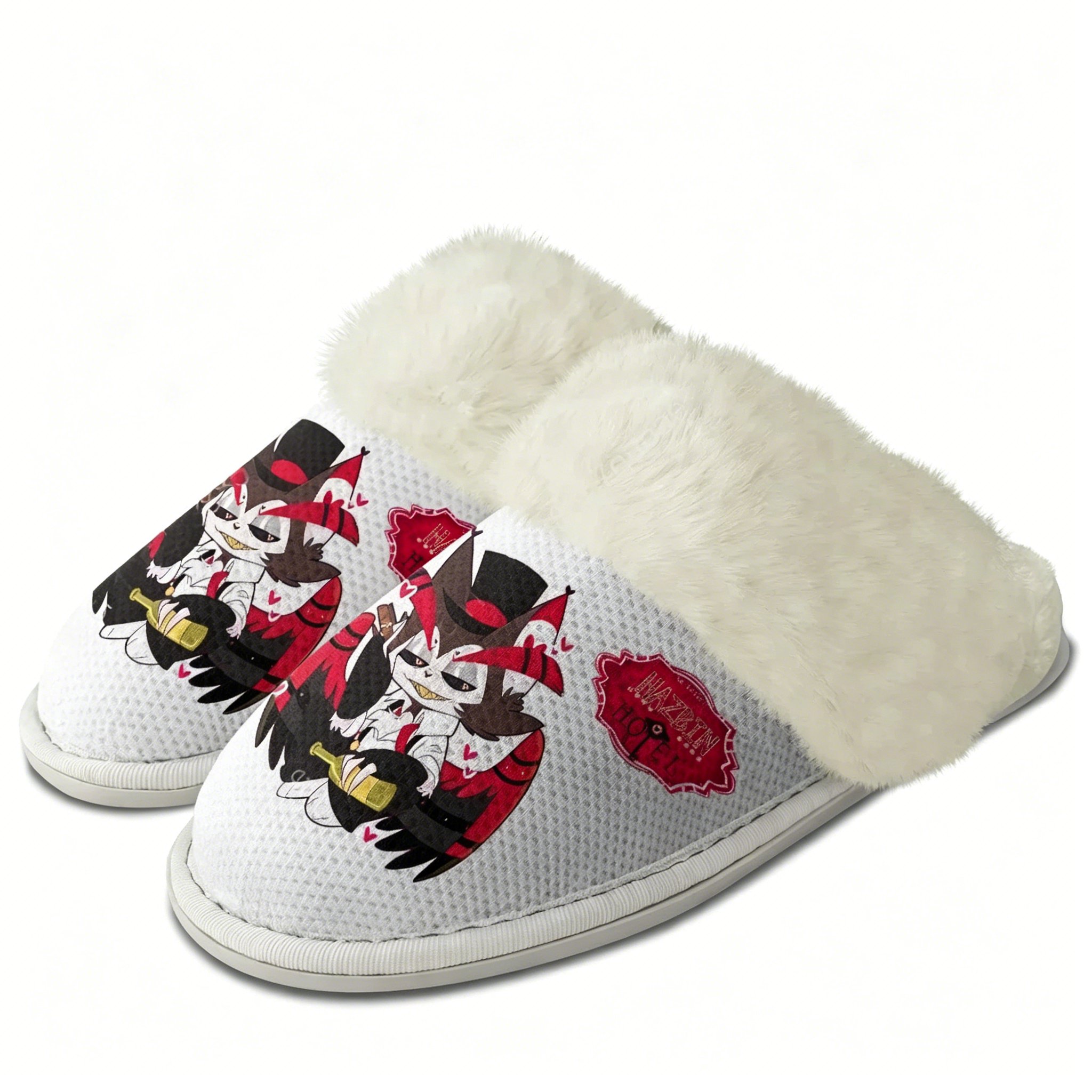 H-Hazbin Hotel Plush Slippers  - Men Shoes H&M avaliação e preço