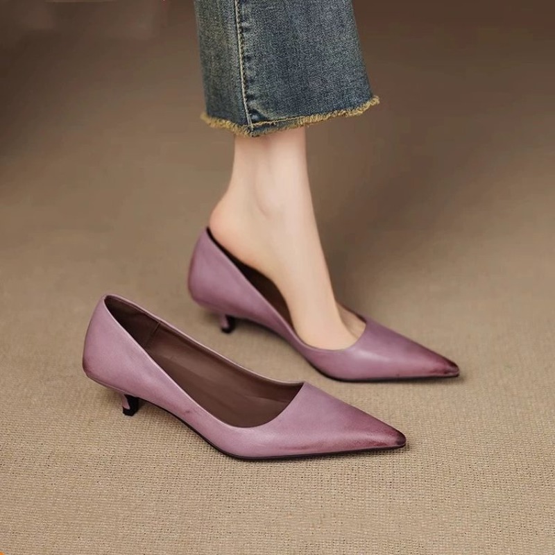Sexy Pink Thin High Heels Pump - Dress Shoe Pointed avaliação e preço