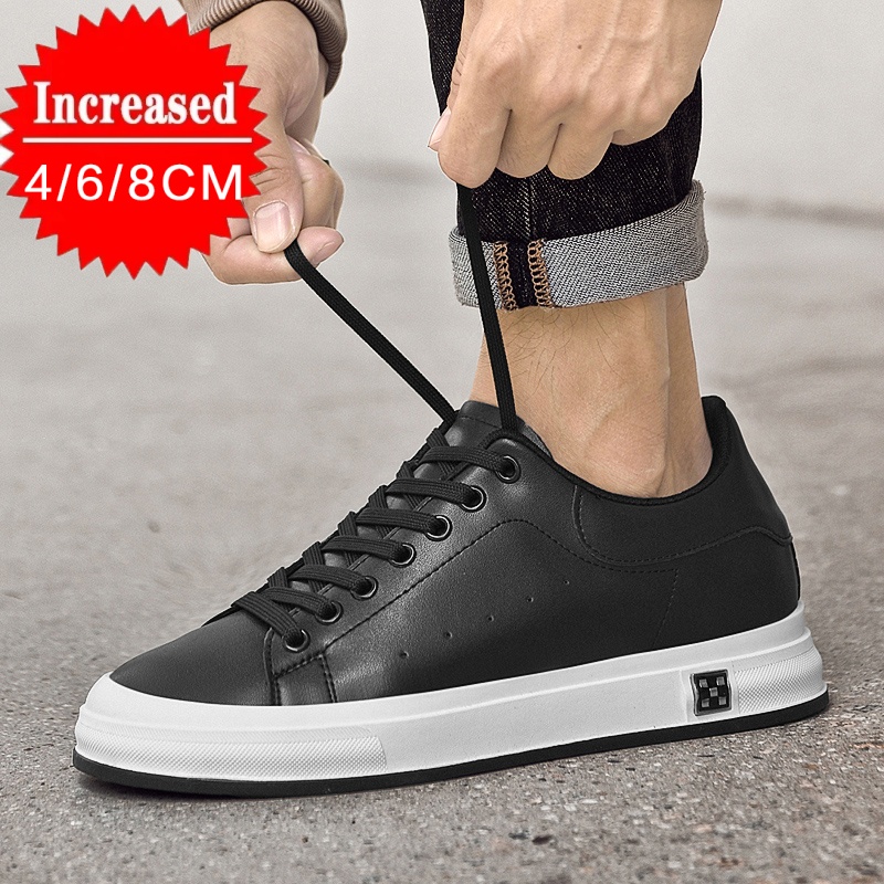 New Luxury Men's Elevator Shoe - Canvas Sneaker High avaliação e preço