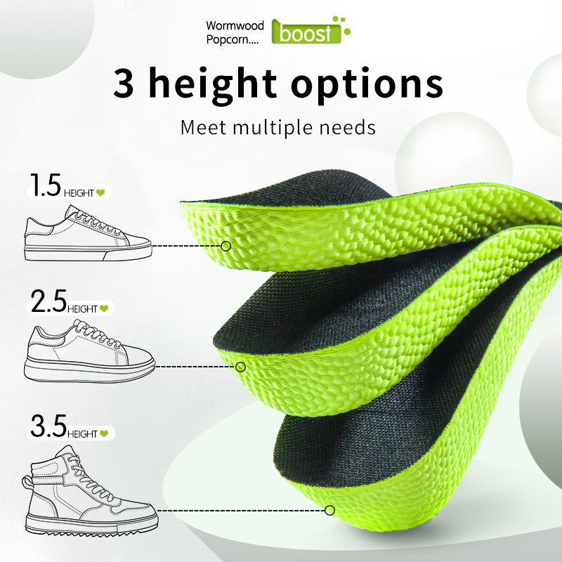 Memory Foam Height Increase In - Men Shoes Size Chart avaliação e preço