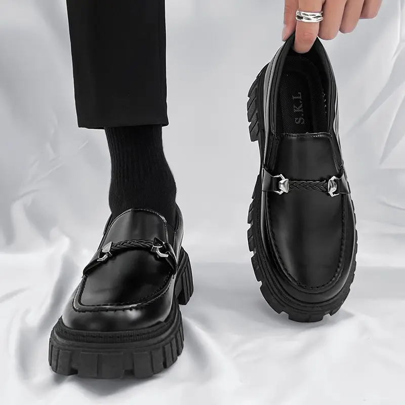 Platform Men's Leather Loafers - Men Shoes Prada avaliação e preço
