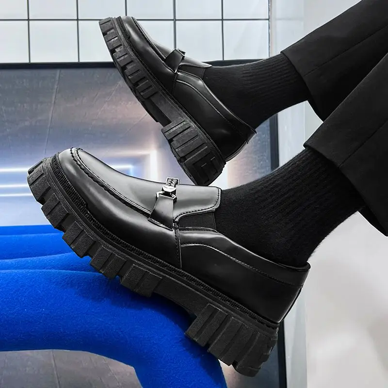 Platform Men's Leather Loafers - Men Shoes Prada avaliação e preço