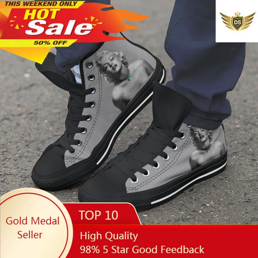 New Fashion Female High Top Ca - Canvas Sneaker High avaliação e preço
