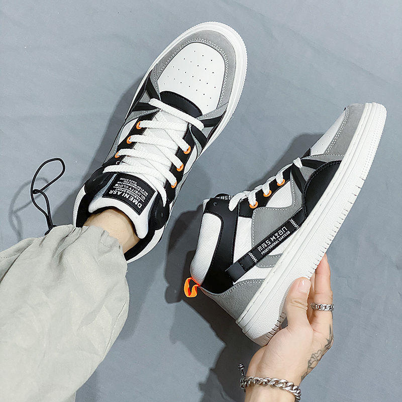 Men‘s Thick Sole White High To - Canvas Sneaker High avaliação e preço