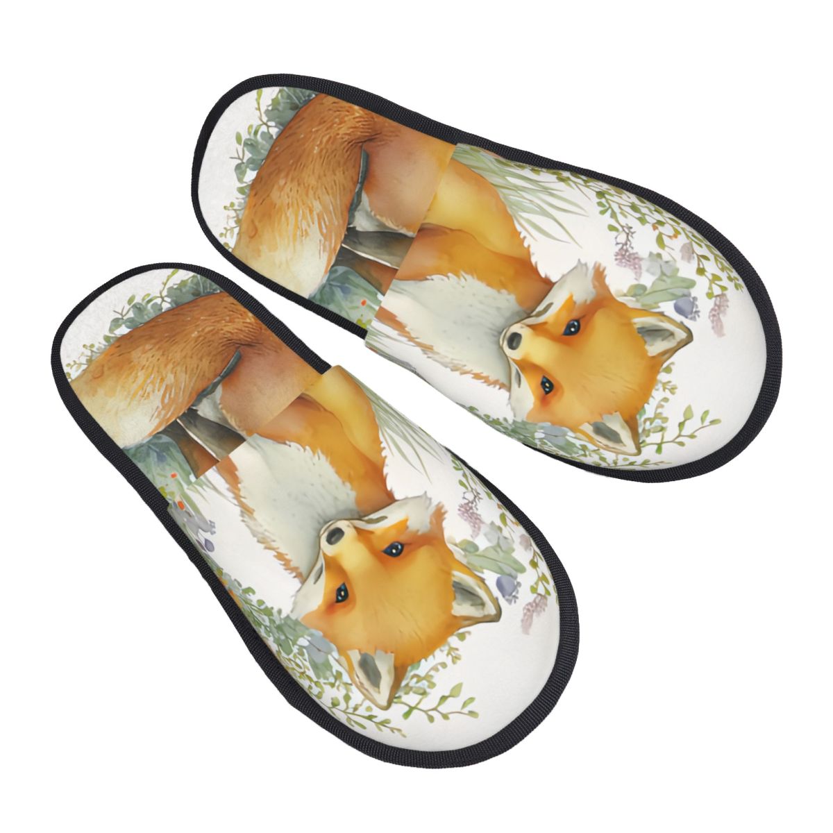 Plush Indoor Slippers Watercol - Men Shoes Illustration avaliação e preço